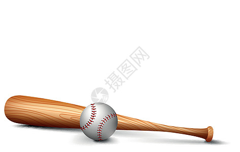 木棒和棒球图片