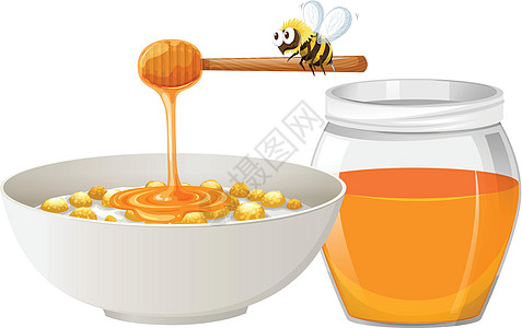 蜂蜜麦片图片