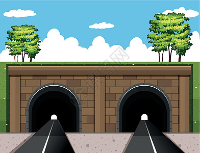 roa 上的两条隧道图片