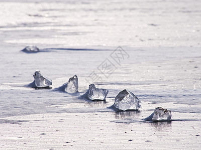 冷冻海面上透明的冰块 惊人的太阳反射风景天气变化行为情感全球冰川气候变化香气支撑图片