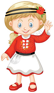 乌克兰装束的小女孩图片