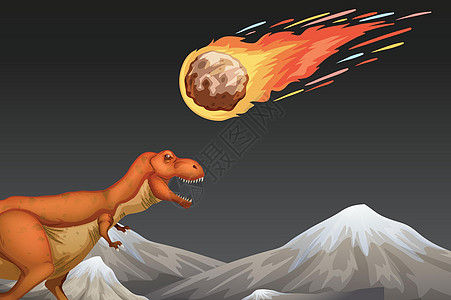 恐龙和米特或坠毁的地球图片
