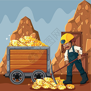 网络硬币挖矿和工作夹子银行业货币编程安全金融插图暗号力量金子图片