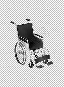 透明背景上的轮椅图片