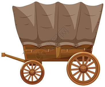 带木轮的马车艺术车辆庇护所剪裁大车车皮轮子棕色小路木头图片