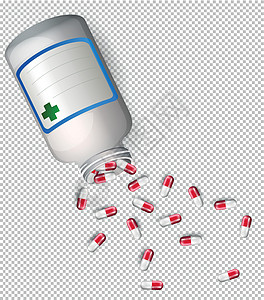 肛肠疾病治疗透明背景上的一瓶药插图技术治疗科学瓶子药店制药疾病药物关心插画