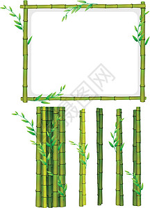 竹架和竹签图片
