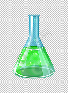 烧杯中的绿色化学品图片