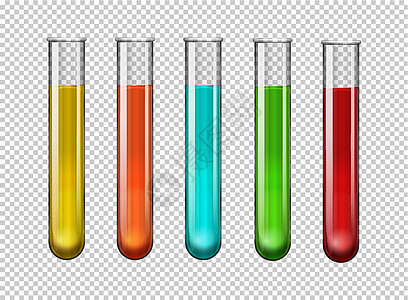 试管中的彩色化学物质图片