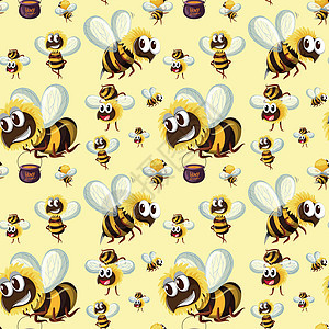 无缝大黄蜂模式背景图片