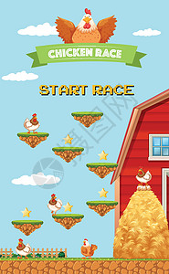 农场小鸡赛车游戏模板图片