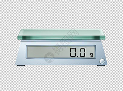 透明背景上的数字秤图片