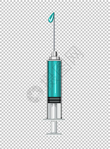 蓝色液态交汇剂科学注射器液体治疗化学品物质管子医疗药品剪裁图片