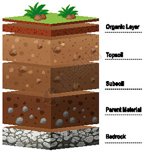 地球上不同层的土壤图片
