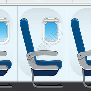 乘客飞机座椅模板图片