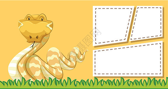 动物框架模板海报与空白 copyspac边界卡通片绘画艺术卡片插图背景图片