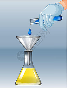 用不同的化学制品的化学实验图片