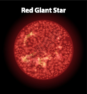 黑暗空间中的红巨星图片
