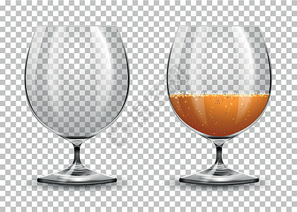 透明玻璃杯一套背景图片