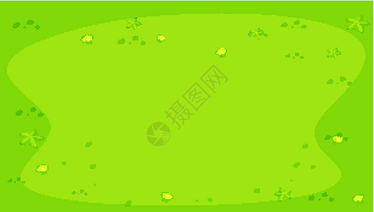 带壳和 starfis 的绿色背景图片