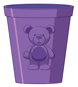 带 bea 的紫色杯子图片