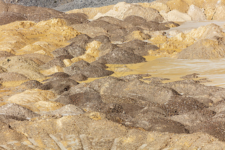 大型采石场粉碎的沙石照片风景商业环境生产采砂矿物质煤炭岩石石头土壤图片