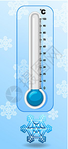 冬天的温度计教育艺术插图季节工具乐器卡通片意义学习科学图片