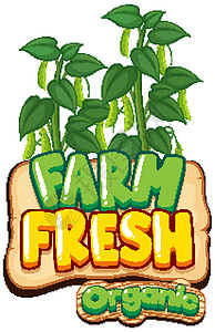 绿豆生鲜农场字字体设计图片