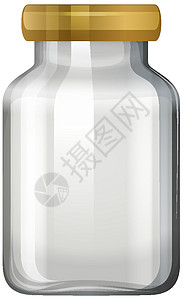白色背景上的空玻璃罐玻璃罐空白产品装罐插图卡通片玻璃绘画夹子艺术图片