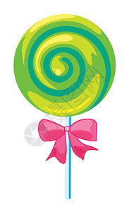 棒棒糖黄色食物粉色白色装饰食品丝带艺术绿色卡通片图片