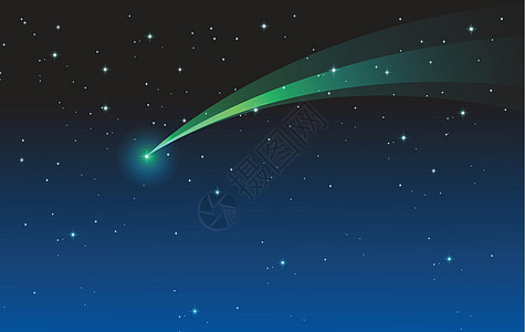 彗星卡通片尾巴蓝色草图轨道光束天空绘画踪迹宇宙图片