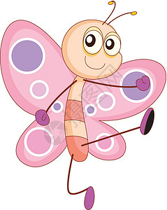 蝴蝶触角腹部行动身体鲮鱼翅膀漏洞剪贴生物粉色图片