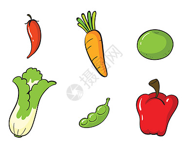 各种蔬菜墙纸沙拉农业食品橙子绘画营养青豆剪贴芹菜图片