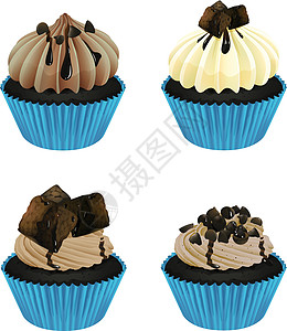 纸杯蛋糕食品插图食物糖果面包烹饪可可配料巧克力夹子图片