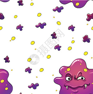紫色怪物病菌小说卡通片墙纸团体草图绘画公共汽车图片