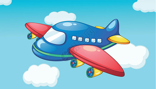 平面绘画插图喷射飞机玩具运输空气飞行员草图航空公司图片