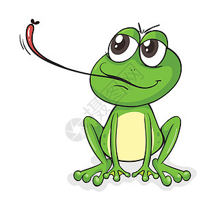 a青蛙眼睛动物荒野舌头绘画生物婴儿野生动物两栖红色图片