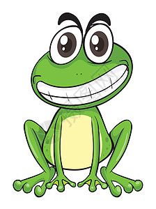 a青蛙草图黄色荒野绘画喜悦微笑动物婴儿眼睛野生动物背景图片