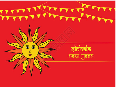 斯里兰卡新年背景插图艺术卡片狮子墙纸真理庆典组合僧伽用途图片