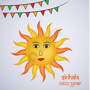斯里兰卡新年背景庆典真理墙纸用途僧伽插图假名太阳组合真谛图片