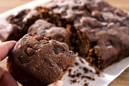 美味巧克力蛋糕巧克力海绵营养奶油状甜点味道可可食谱蛋糕食物图片