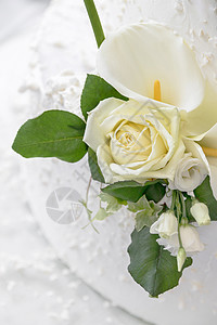 结婚蛋糕细节装饰餐饮接待新娘婚姻花朵风格派对婚礼庆典图片