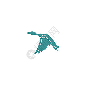 鸭子图标标志设计概念模板它制作图案艺术荒野火焰叶子插图绘画羽毛农场标识天鹅图片
