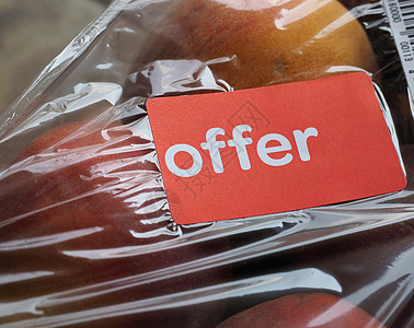 水果标签上提供标签食物盒子特卖销售生产营养美食特价桃子图片