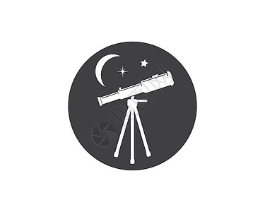 月亮图标望远镜图标矢量图设计月亮木星宇宙三脚架镜片技术光学火星工具天空设计图片