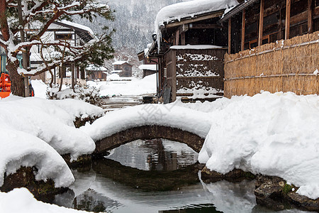 日本高山Gifu的地界标志Takayama高山建筑学池塘旅行建筑公园农村游客房子季节图片