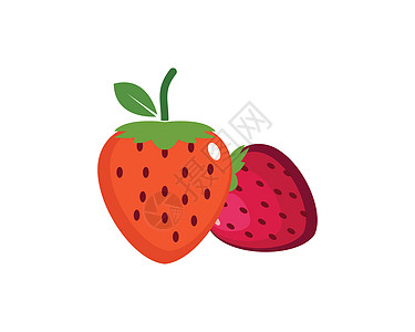 它制作图案草莓图标标志矢量图水果边界绘画营养养分插图叶子白色红色马赛克图片