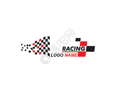 自动motif 插图 Vecto 的赛车旗图标冠军优胜者汽车飙车竞赛标识速度头盔车速旗帜图片