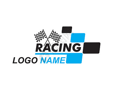 自动motif 插图 Vecto 的赛车旗图标汽车旗帜标识冠军商业黑色竞赛字体头盔运动图片