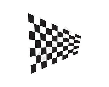汽车 DM自动motif 插图 Vecto 的赛车旗图标旗帜冠军白色运动竞赛优胜者头盔商业汽车标识插画